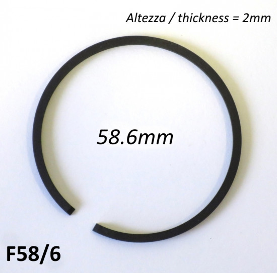 58.6mm (2.0mm thick) high quality original type piston ring