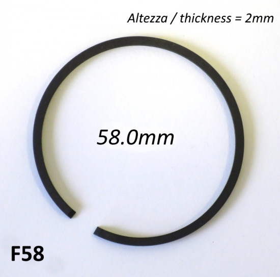 58.0mm (2.0mm thick) high quality original type piston ring