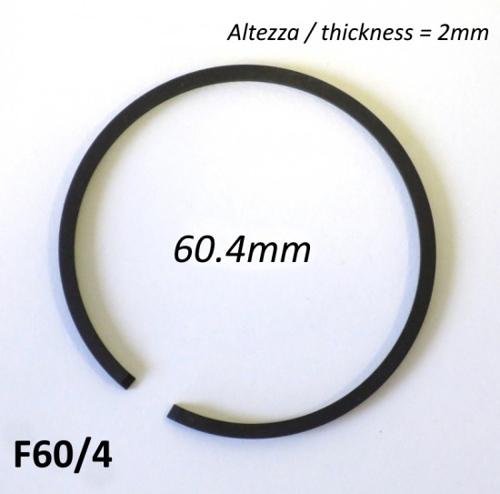 60.4mm (2.5mm thick) high quality original type piston ring