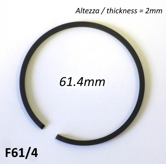 61.4mm (2.5mm thick) high quality original type piston ring