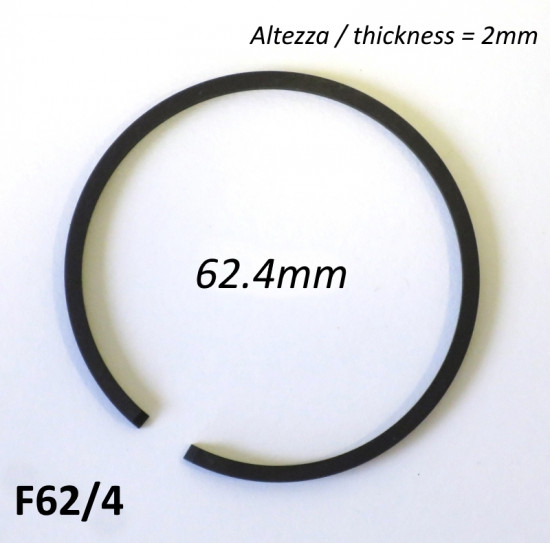 62.4mm (2.0mm thick) high quality original type piston ring