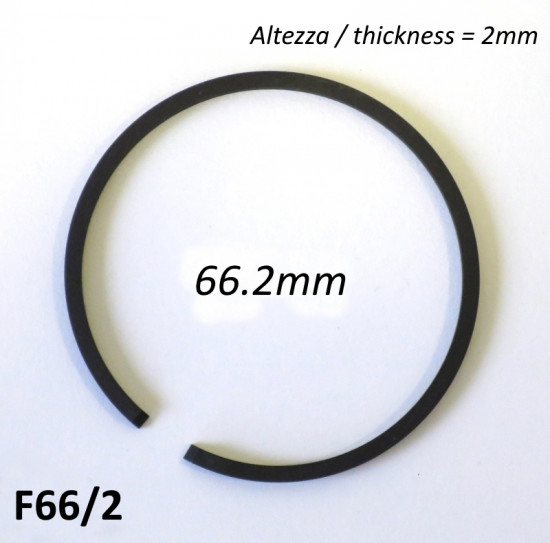 66.2mm (2.0mm thick) high quality original type piston ring