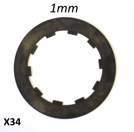 Very high quality 1mm thick (surface treated) steel disc for competition clutch