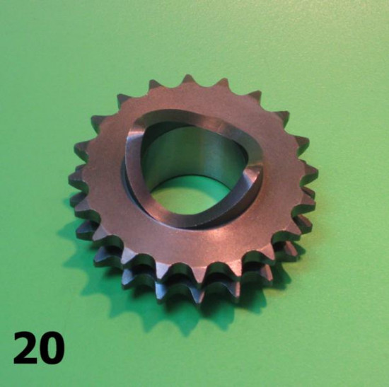 20T front sprocket for Lambretta LI S1, LI S2, LI S3 Special, SX, TV, DL