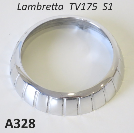Chrome speed bezel retaining ring Lambretta TV1