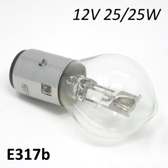 12V 25/25W headlight bulb (for 12V ignitions)