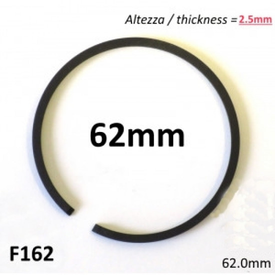62mm (2.5mm thick) high quality original type piston ring 