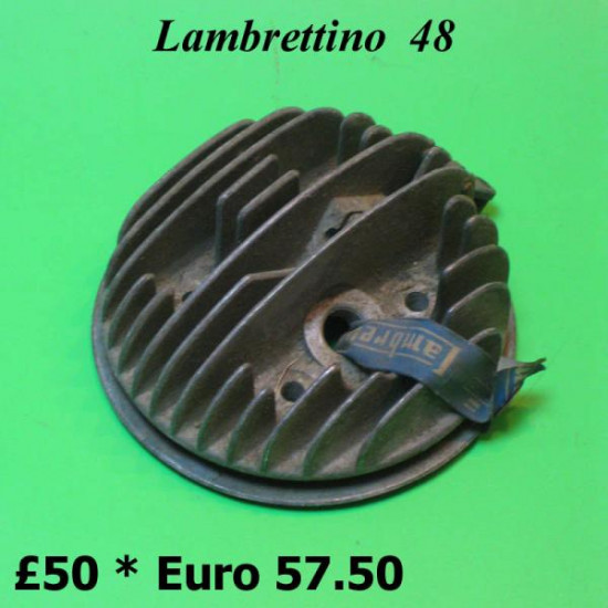 ORIGINAL cylinder head (with decompressor) Lambrettino 48 1st. series