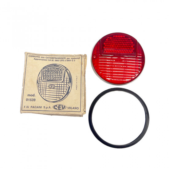 Original CEV Innocenti Lui Vega 75 rear light lense NOS