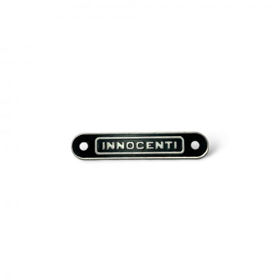 Rear "Innocenti" seat badge Lambretta LI + TV + SX