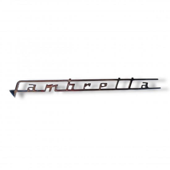 Legshield badge "Lambretta" for Lambretta LI + TV2/3 + Special + SX