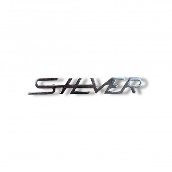 Silver legshield badge for Lambretta Special 150 Silver version