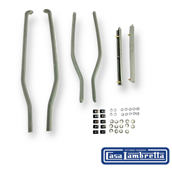 Rear footboard plastic runners kit by Casa Lambretta (6 pcs.) 
