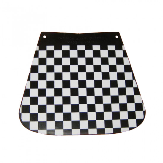 Black & white chequered mudflap