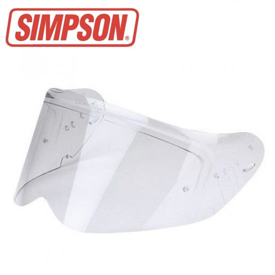 Trasparent visor for Simpson helmet model Venom/Speed 