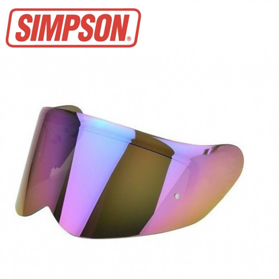 Iridium visor for Simpson helmet model Venom/Speed 