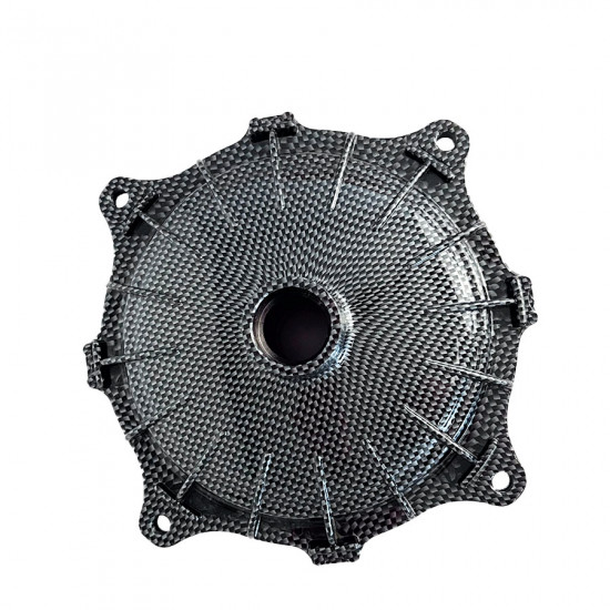 CARBON LOOK front wheel drum for Lambretta TV1 + TV2 + S1 + S2 + S3 + Special + SX + DL/GP125-150cc