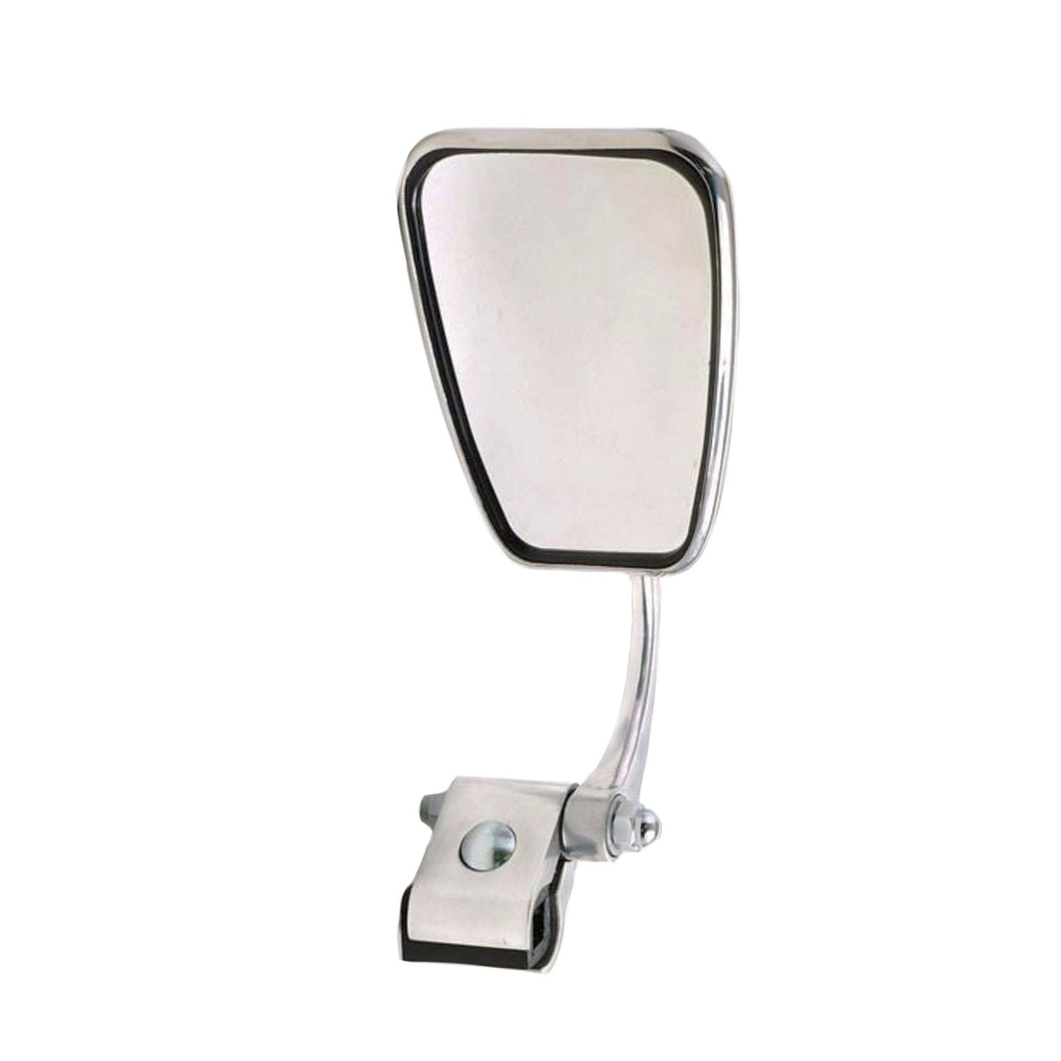 Adjustable rectangular Stadium chromed legshield mirror (left side)