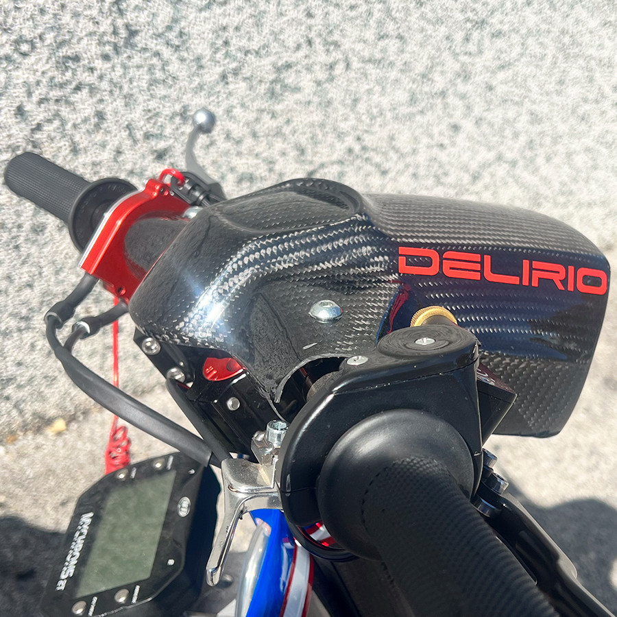Racing handlebar Carbon Fiber cover Rimini Lambretta Centre