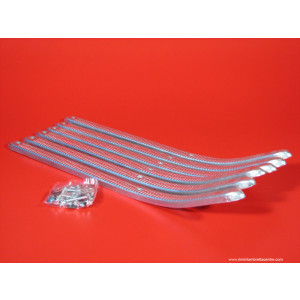 GP FLOOR RUNNER STRIPS SET OF 6  IN RED SUITABLE FOR THE GP LAMBRETTA SCOOTER