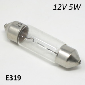 6V 5W torpedo festoon bulb for headlight, medium size