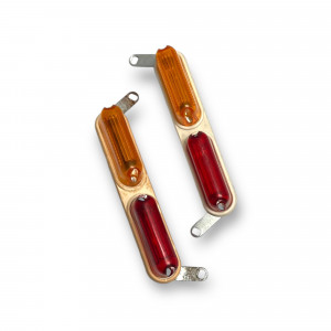 Pair of chrome 'Florida' sidepanel protection bars for
