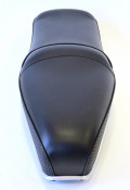 Economic black Pegasus 'flatbase' seat for Lambretta S1 + TV1 + S2 + TV2 + S3 + Special + TV3 + SX + DL + Serveta