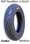 PMT Road / Race 3.50 x 10" tyre (medium compound) for Lambretta + Vespa. 