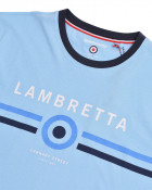 Lambretta Target Ringer Tee Sky Blue