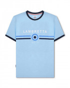 Lambretta Target Ringer Tee Sky Blue
