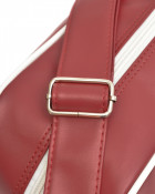 Lambretta Retro Flight Bag Burgundy/White