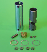 Complete throttle kit (for aluminium handlebars) Lambretta D125 LD125 '53 - '55