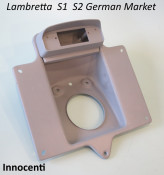 ORIGINAL Innocenti numberplate support + rear light unit for German Lambretta S1 + S2