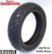 Pirelli 'Diablo Rosso' 120/70-12" rear tyre (reinforced) Lambretta V - Special