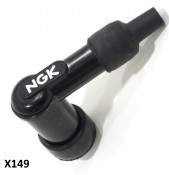 NGK high quality resistor-type plastic spark plug cap (red or black colours) 