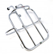 Horizontal chrome rear carrier accessory for Lambretta LD '53 + LD Francia