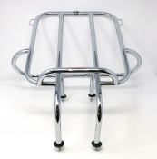 Horizontal chrome rear carrier accessory for Lambretta LD '53 + LD Francia