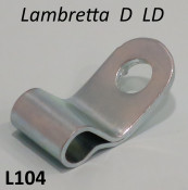 Gear cable guide clip / clamp (for fixing to kickstart flange) for Lambretta D + LD