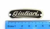 'Giuliari'  seat frame badge