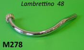 Chrome exhaust downpipe Lambrettino 48
