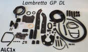 Complete high quality rubber parts set for Lambretta GP/DL