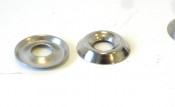 Set of 4 x cupped dish shaped washers for inside leghields