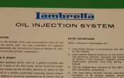Original Innocenti publicity for the Lubematic system fitted to Cometa (Vega) 75SL models