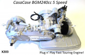 PREORDER NOW! Complete BGM RT 240cc 5 Speed engine for Lambretta S1 + S2 + TV2 + S3 + TV3 + Special + SX + DL + Serveta