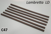 Set of 6 x floor runner rubber inserts for Lambretta LD