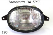 Complete front headlight unit for Lambretta Lui 50CL