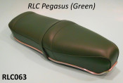 Green Pegasus 'flatbase' seat for Lambretta S1 + S2 (LOW fronted version) + Series 3