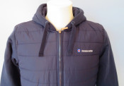 Padded 'Baffle' hooded body warmer jacket by Lambretta