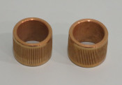 Pair of bronze bushes for lower fork covers 