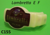 Front plastic badge for steering column for Lambretta E + F